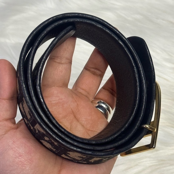CHRISTIAN DIOR vintage oblique belt in black - Picture 7 of 16